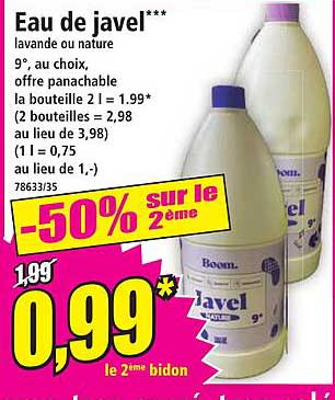 Eau de javel***