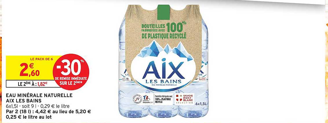 EAU MINÉRALE NATURELLE AIX LES BAINS