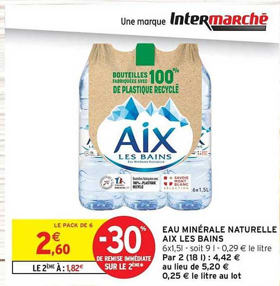 EAU MINÉRALE NATURELLE AIX LES BAINS