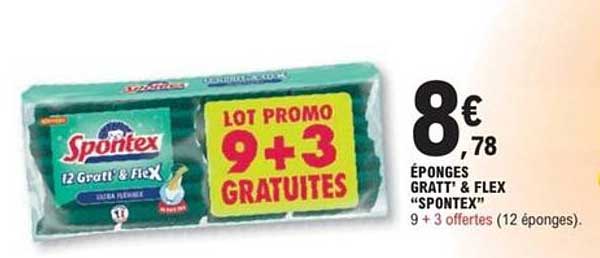 ÉPONGES GRATT & FLEX "SPONTEX"