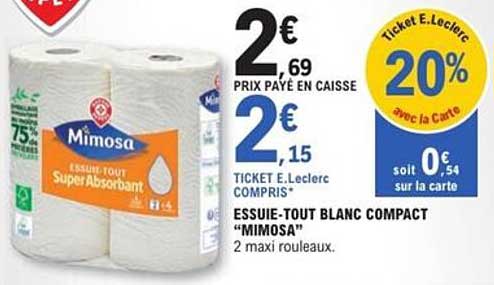 ESSUIE-TOUT BLANC COMPACT “MIMOSA”