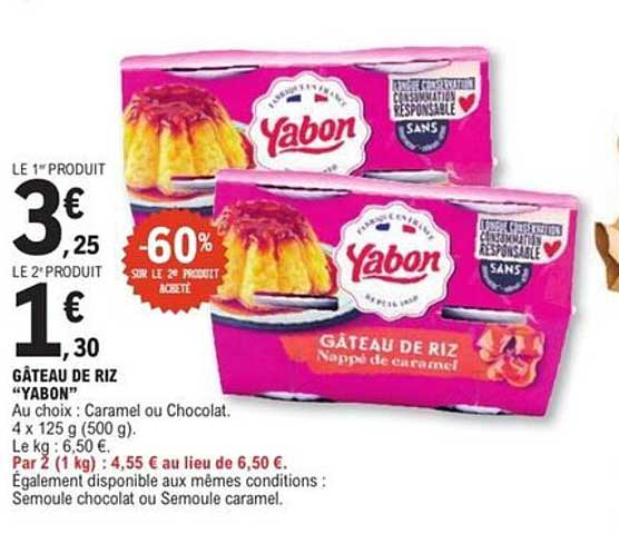 GÂTEAU DE RIZ “YABON”
