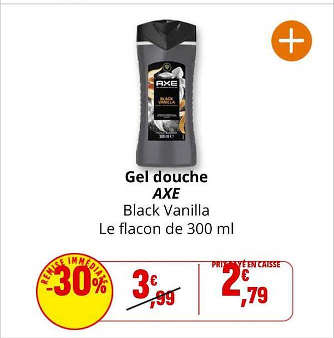 Gel douche AXE Black Vanilla Le flacon de 300 ml
