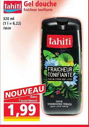Gel douche fraicheur tonifiante