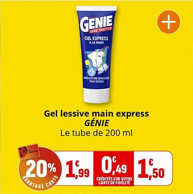 Gel lessive main express GÉNIE