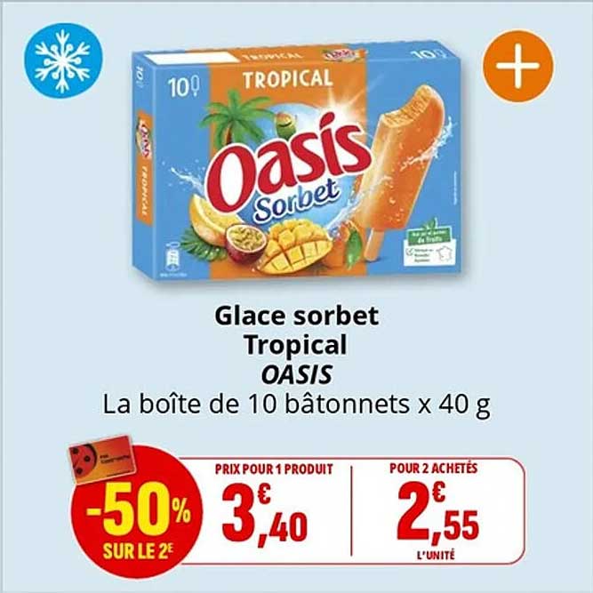 Glace sorbet Tropical OASIS