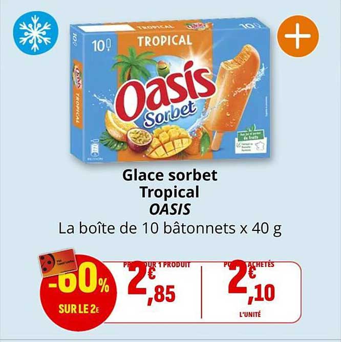Glace sorbet Tropical OASIS
