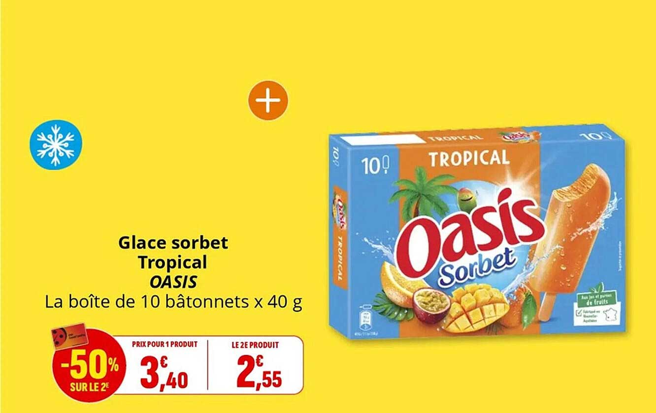 Glace sorbet Tropical OASIS