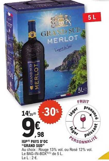 GRAND SUD MERLOT 5L