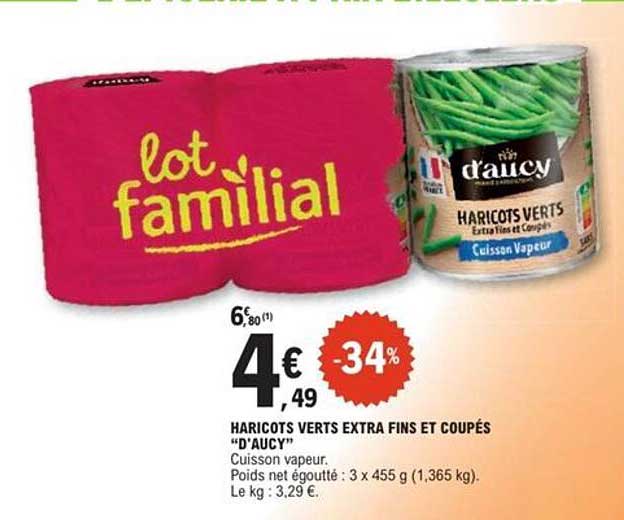 HARICOTS VERTS EXTRA FIN ET COUPÉS “D’AUCY”