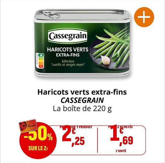 Haricots verts extra-fins CASSEGRAIN