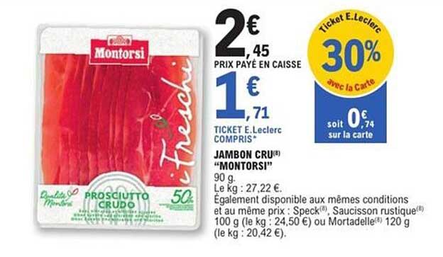 JAMBON CRU® "MONTORSI"