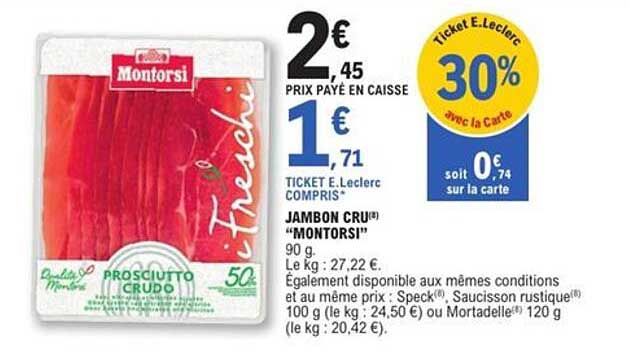 JAMBON CRU® "MONTORSI!"