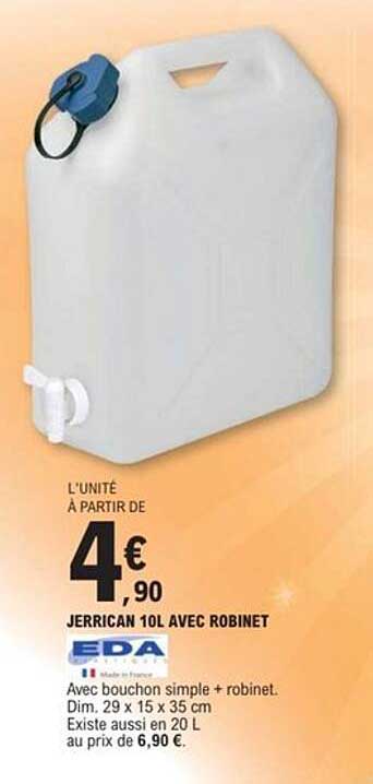 JERRICAN 10L AVEC ROBINET