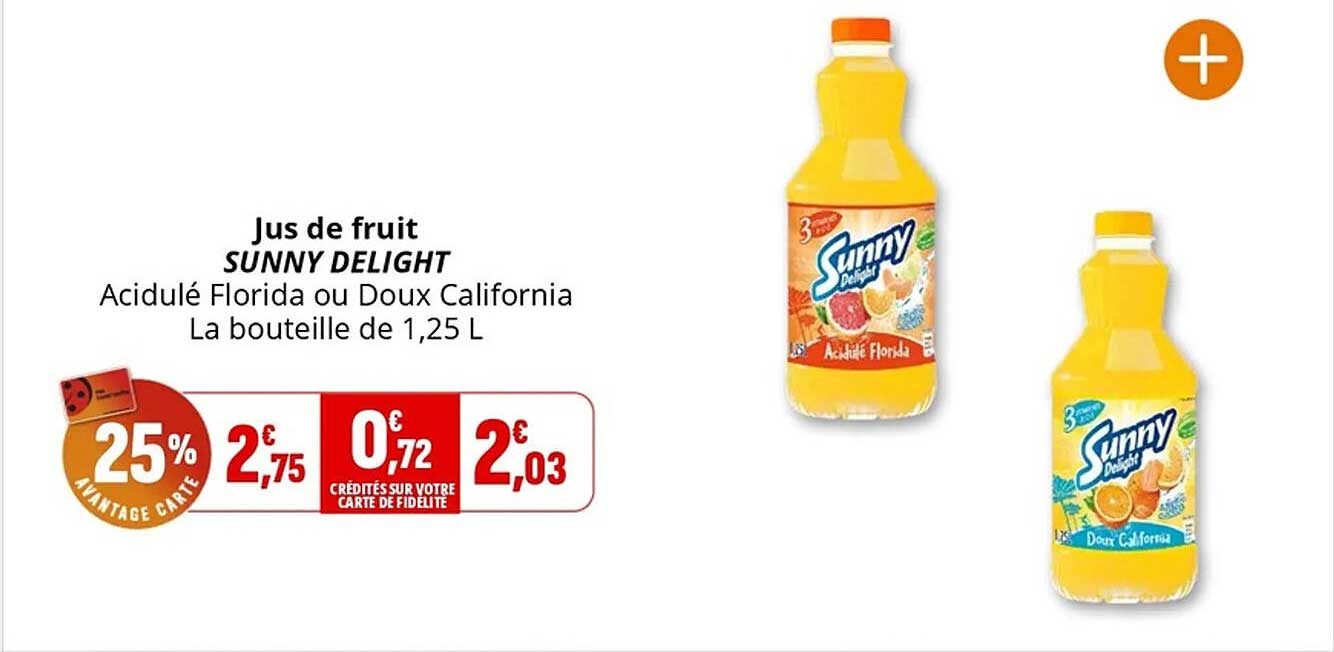 Jus de fruit SUNNY DELIGHT