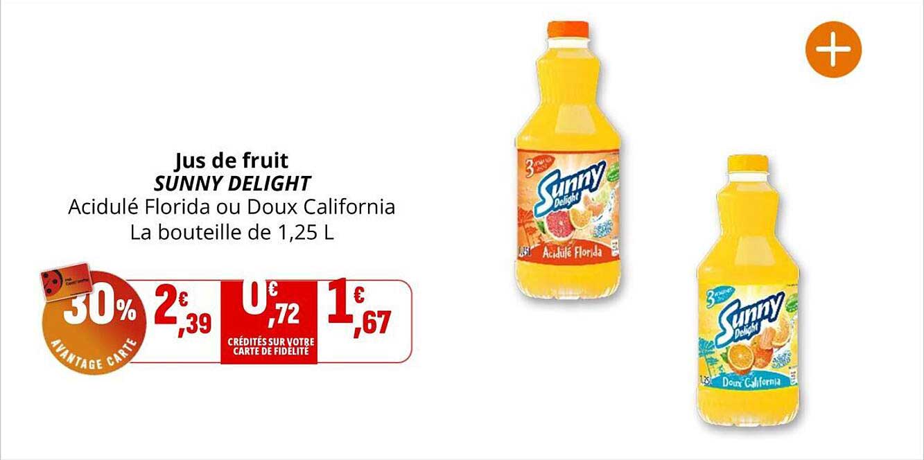 Jus de fruit SUNNY DELIGHT