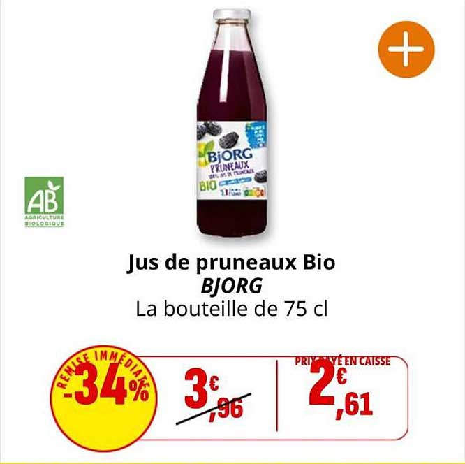 Jus de pruneaux Bio BJORG