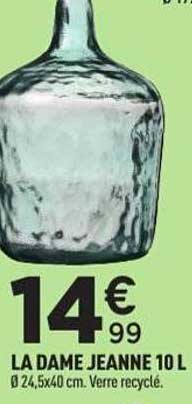 LA DAME JEANNE 10 L