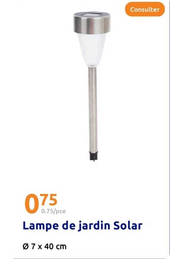 Lampe de jardin Solar