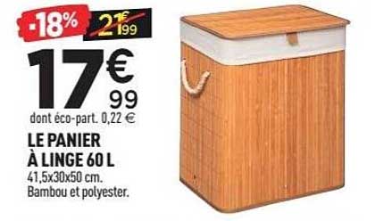 LE PANIER À LINGE 60 L