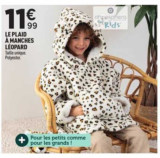 LE PLAID À MANCHES LÉOPARD