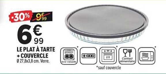 LE PLAT À TARTES + COUVERCLE