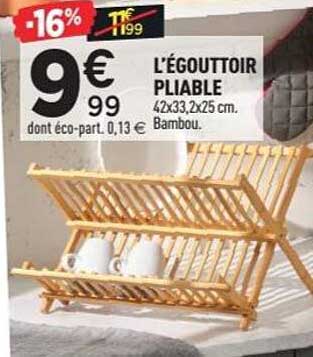 L’ÉGOUTTOIR PLIABLE