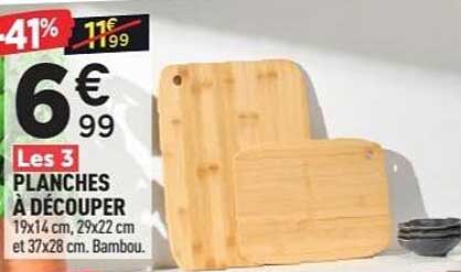 Les 3 PLANCHES À DÉCOUPER