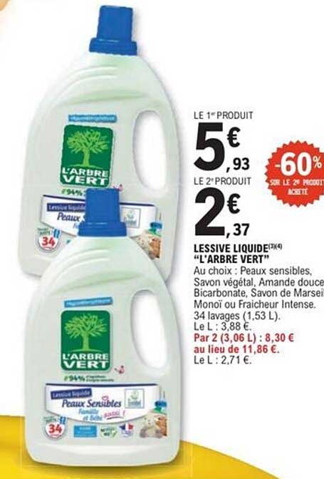 LESSIVE LIQUIDE "L'ARBRE VERT"