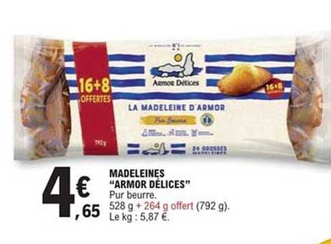 MADELEINES "ARMOR DÉLICES"