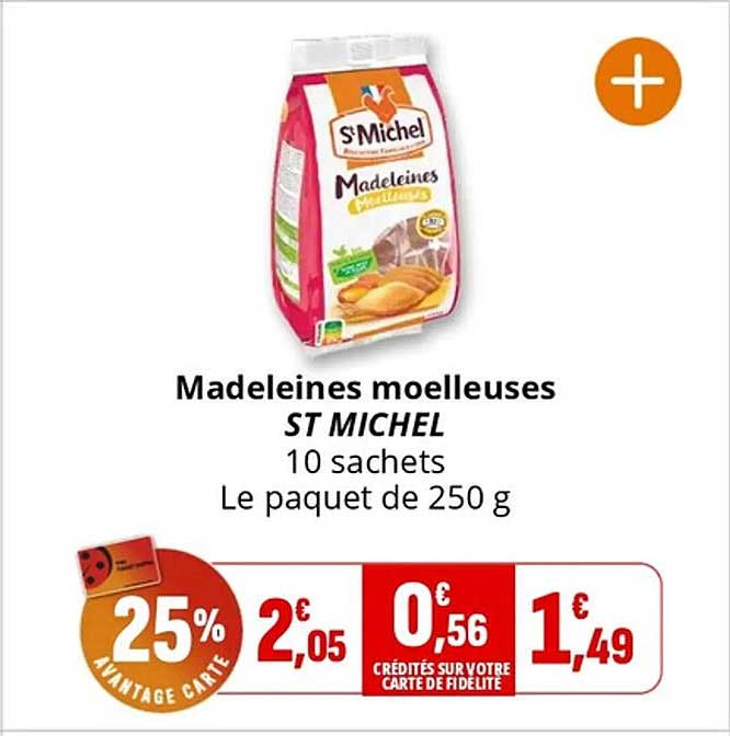 Madeleines moelleuses ST MICHEL