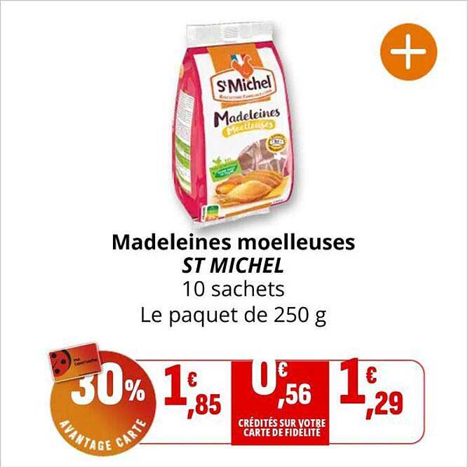 Madeleines moelleuses ST MICHEL