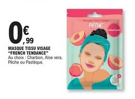 MASQUE TISSU VISAGE "FRENCH TENDANCE"