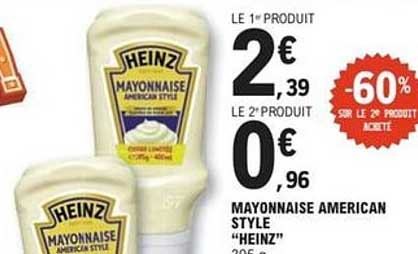 MAYONNAISE AMERICAN STYLE "HEINZ"