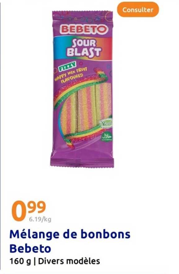 Mélange de bonbons Bebeto