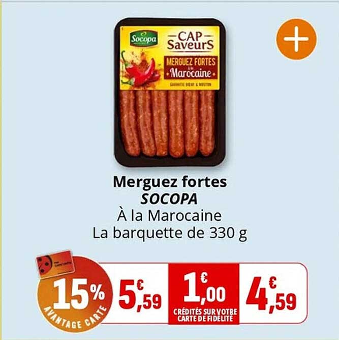 Merguez fortes SOCOPA À la Marocaine