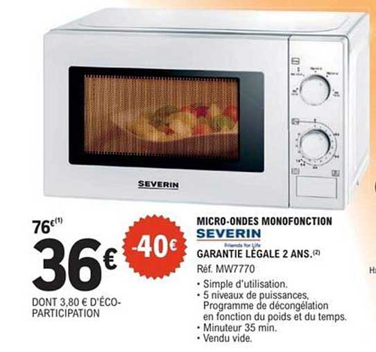 MICRO-ONDES MONOFONCTION SEVERIN