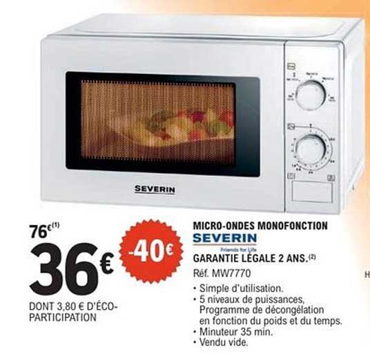 MICRO-ONDES MONOFONCTION SEVERIN
