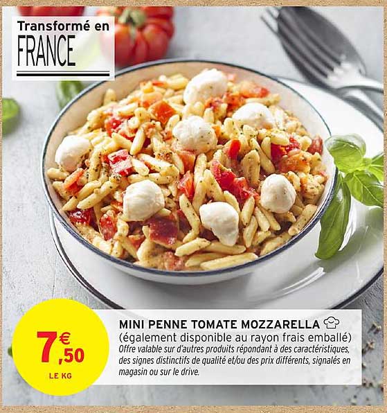 MINI PENNE TOMATE MOZZARELLA