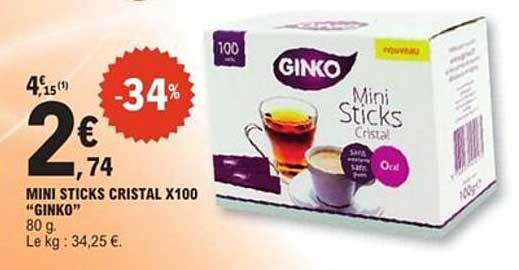 MINI STICKS CRISTAL X100 "GINKO"