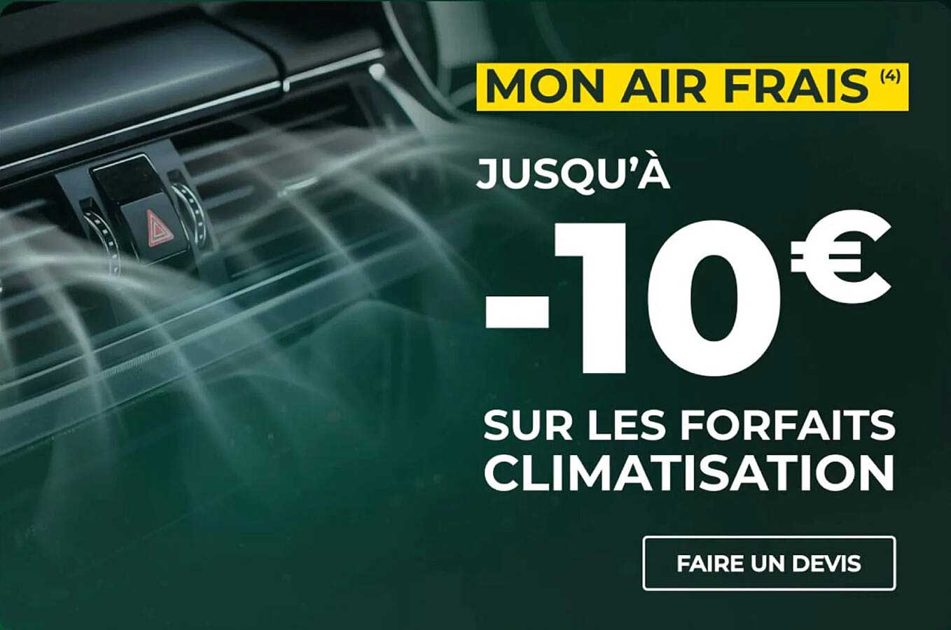 MON AIR FRAIS - Jusqu'à -10 € sur les forfaits climatisation
