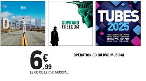 OPÉRATION CD OU DVD MUSICAL
