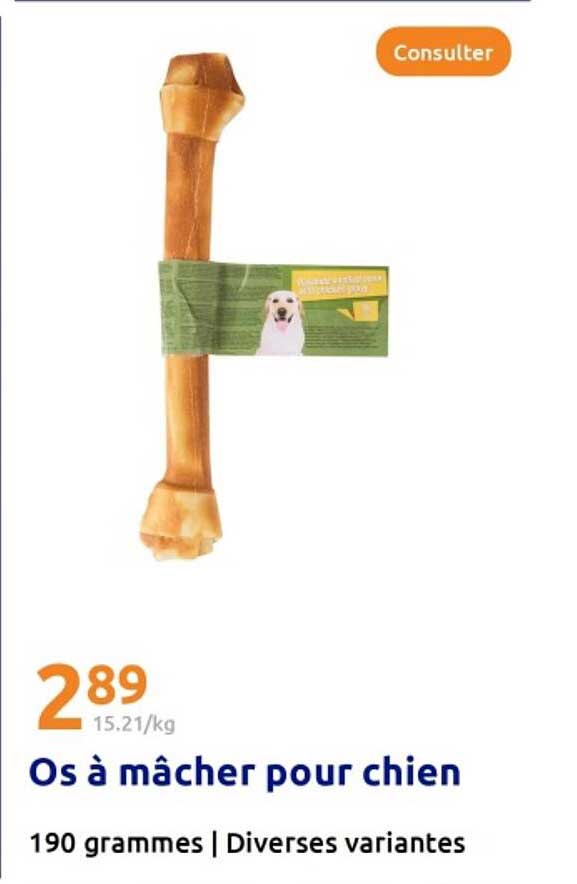 Os à mâcher pour chien