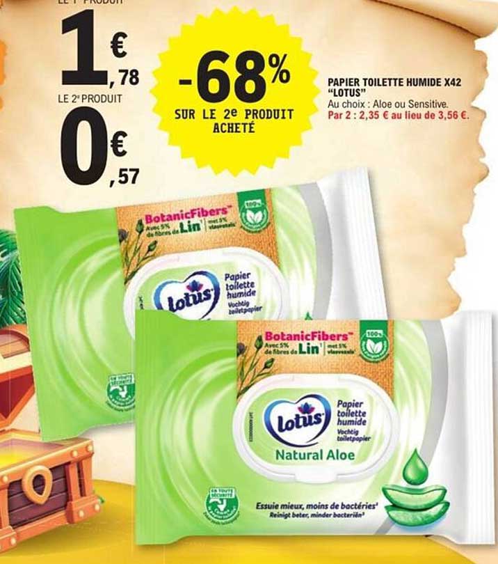 PAPIER TOILETTE HUMIDE X42 “LOTUS”