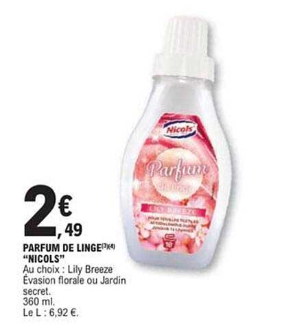 PARFUM DE LINGE "NICOLS"