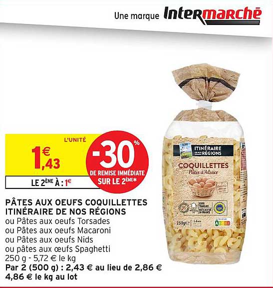 PÂTES AUX OEUFS COQUILLETTES ITINÉRAIRE DE NOS RÉGIONS