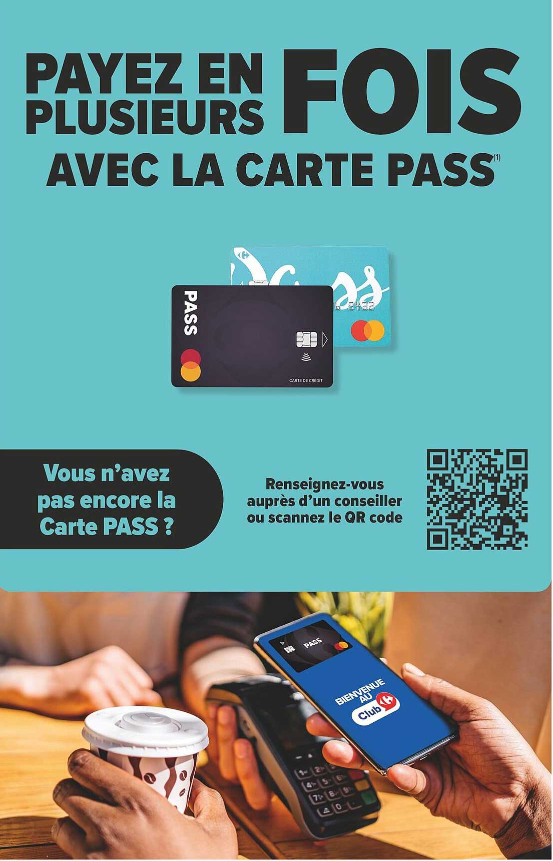 PAYEZ EN PLUSIEURS FOIS AVEC LA CARTE PASS