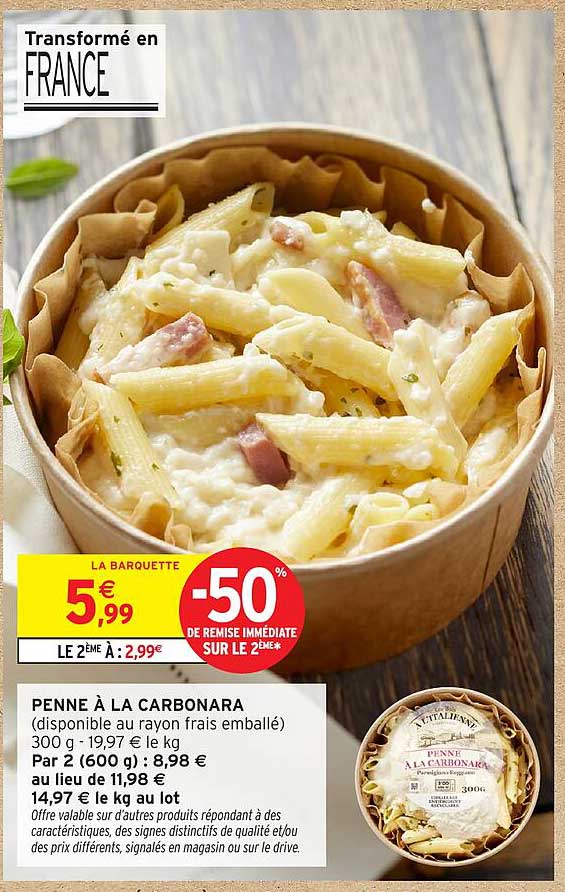 PENNE À LA CARBONARA