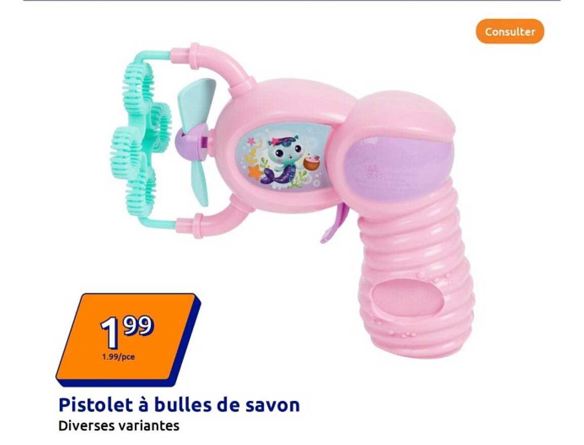 Pistolet à bulles de savon