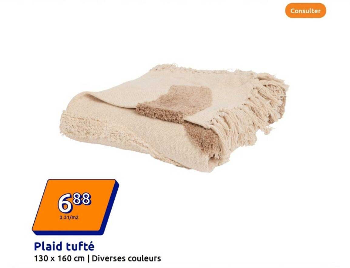 Plaid tufté